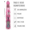 Vibrador Rotativo Vai e Vem VP (RT014-ST433) - Rosa