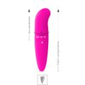 Vibrador Ponto G Aveludado Linha Color Spot (17507-ST715) - Magenta