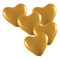 Balões do Amor Formato Coração 10un (ST836) - Dourado