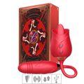 Estimulador Recarregável Formato de Rosa Man Ting VP (VB124) - Vermelho