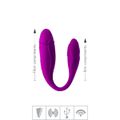 *Vibrador Para Casal Vox Vibe Com Sensor De Voz VP (CD012-ST303) - Roxo