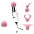 Mini Vibro Com 4 Massageadores Bateria LR44 VP (MV006-ST261) - Branco