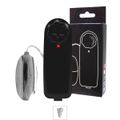 *Ovo Vibratorio Bullet Importado VP (OV002-ST350) - Preto com Prata