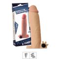 *Capa Peniana de 12cm Para 21cm Com Vibro e Veias SI (1235) - Bege