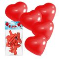Balões do Amor Formato Coração 10un (16372-ST836). - Vermelho