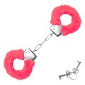 Algema em Metal Com Pelúcia Hand Cuffs SI (5268) - Rosa Pink