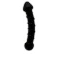 *Plug em Vidro Com Relevo Espiral SI (5704) - Preto