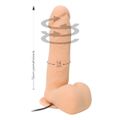 *Prótese 16x14cm Rotativa Com Vibro E Ventosa Oliver SI (6123) - Bege