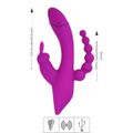 Vibrador Com Estimulador Recarregável Oley SI (7398) - Magenta