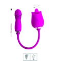 Estimulador Recarregável Formato de Rosa Flowery SI- (7867) - Magenta