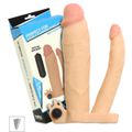 Capa Peniana Para Dupla Penetração Com Vibro VP (CA055) - Bege