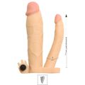 Capa Peniana Para Dupla Penetração Com Vibro VP (CA055) - Bege