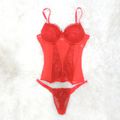 *Espartilho Bordado (CF507) - Vermelho
