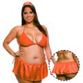 Fantasia Bombeira II Plus Size- (CP2209) - Vermelho