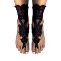 *Sapatilha Romana Rendada (DM5003) - Preto