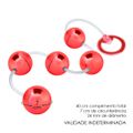 Colar Tailandês de Metal 110g (CSA120-HA120-ST297). - Vermelho