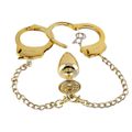 Kit Algema e Plug Cravejado M (HA147). - Dourado