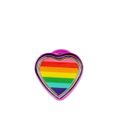 Plug Metálico Pride Coração (HA181). - Rosa