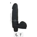 Prótese 15x13cm Com Vibro e Escroto John Upper (UP84-ST786) - Preto