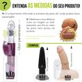 *Prótese 16x15cm em Cyberskin Com Vibro (101645C.B-SF100-SF04) - Bege