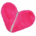 Estojo em Pelúcia Formato de Coração (CP02-ST688) - Rosa