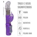Estimulador Rotativo Enjoy Yourself (ST712). - Roxo