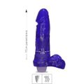 Prótese 18x16cm Com Vibro e Escroto Aromática (UVA04A-02567). - Uva