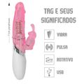 Vibrador Rotativo Recarregável Haloy SI (5481) - Rosa