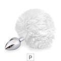 Plug de Metal P Com PomPom SI (5501) - Branco