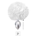 Plug de Metal P Com PomPom SI (5501) - Branco