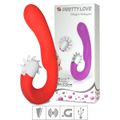 *Vibrador Ponto G Com Estimulador Magic Tongue SI (5629) - Laranja