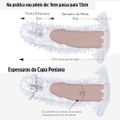 *Capa Peniana Com Vibro De 9cm para 13cm SI (1056) - Translúcido