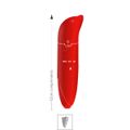 Vibrador Ponto G Aveludado Golfinho SI (6178) - Vermelho