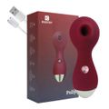 Estimulador Com Pulsação Recarregável Polly SI (6653) - Vinho