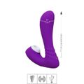 *Vibrador Com Estimulador Recarregável Grey SI (6723) - Roxo