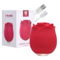 Estimulador Recarregável Em Formato De Rosa Immortal Flower2 SI (7076) - Vermelho