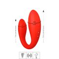 *Vibrador Para Casal Recarregável Duplo SI (7219) - Vermelho