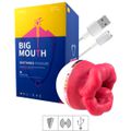 Vibrador Recarregável Formato de Boca Big Mouth SI (7842) - Vermelho