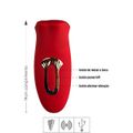 Vibrador Recarregável Formato de Boca SI (7924) - Vermelho