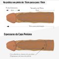 Capa Peniana de15cm Para 19cm VP (CA023-16981) - Marrom