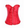 *Corselet Tomara Que Caia C/ Ziper Frontal VP (CS002) - Vermelho