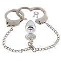 Kit Algema e Plug Cravejado M (HA147). - Cromado