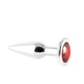 Plug de Metal Slim Com Pedras Variadas (HA172) - Cromado
