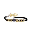 Plug de Metal P ABC Para Personalização (HA177) - Dourado