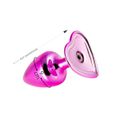 Plug Metálico Personalité Coração - (HA189) - Rosa