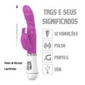 **Vibrador Ponto G VP (PG015-ST233) - Roxo