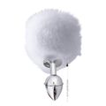 Plug Metálico P Com PomPom VP (PL012P) - Branco