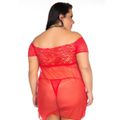 *Camisola Gabriela Plus Size (PS2009) - Vermelho