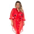 *Robe Luxo Plus Size (PS2082) - Vermelho