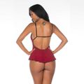 *Body Mel (PS8067) - Verm. Bolinha Preta